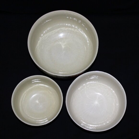 Hall’s Red Poppy Baking Dishes | Vintage Nesting Bowls | Hall’s Superior Quality - Picture 3 of 7